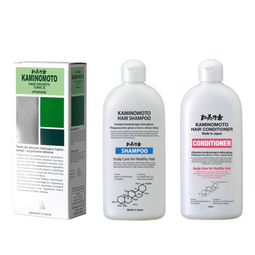 KAMINOMOTO: Tonic II + szampon + odżywka, 180ml + 300ml + 300ml, zestaw