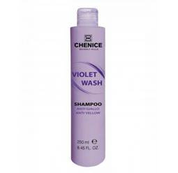 Chenice Violet Wash Shampoo - szampon niwelujący żółty odcień, 250 ml