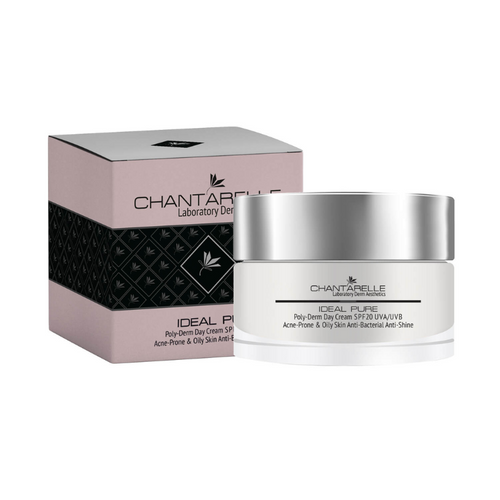 CHANTARELLE, krem do skóry tłustej na dzień regulujący sebum, 50 ml, IDEAL PURE Poly-Derm Sebum Balance Day Cream SPF20 UVA/UVB