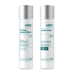 Dottore zestaw kuracja regenerująca: C-flush cream rich 50ml + retino forte 50ml