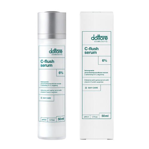 Dottore C-flush serum intensywnie przeciwzmarszczkowe serum z witaminą C i L-argininą,  50 ml